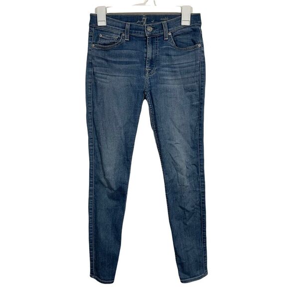 7 For All Mankind Gwenevere Ankle Skinny Jeans - Picture 1 of 6